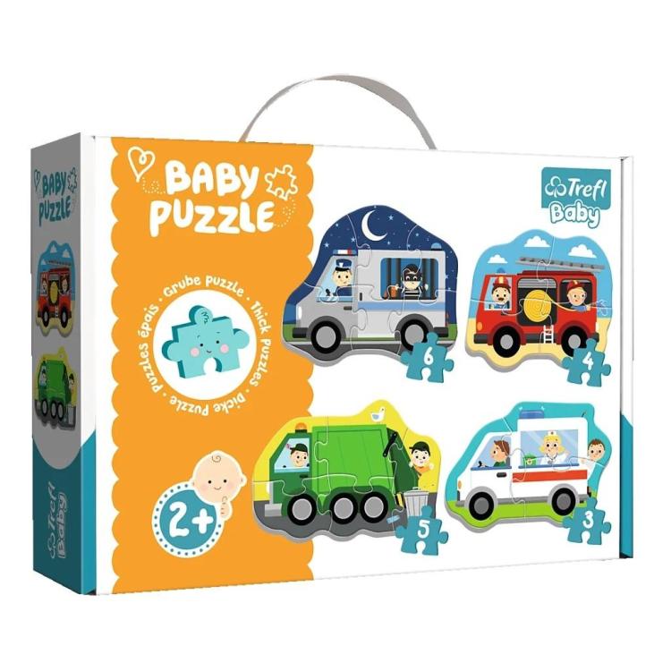 Puzzle Baby Classic - Pojazdy i zawody TREFL