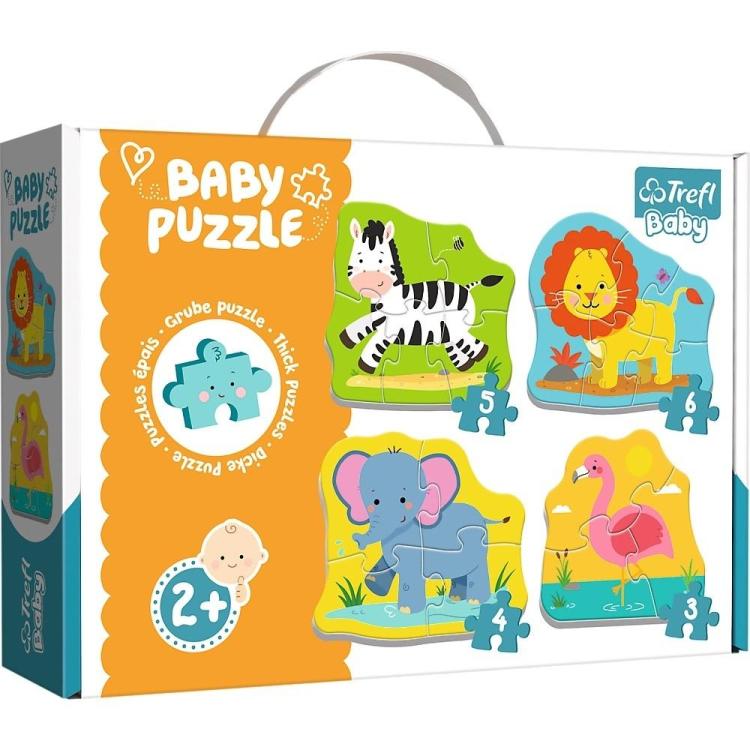 Puzzle Baby Classic - Zwierzęta na safari TREFL