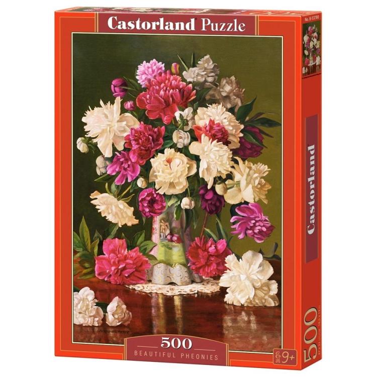 Puzzle 500 Beautiful Pheonies CASTOR