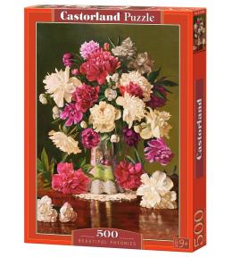 Puzzle 500 Beautiful Pheonies CASTOR