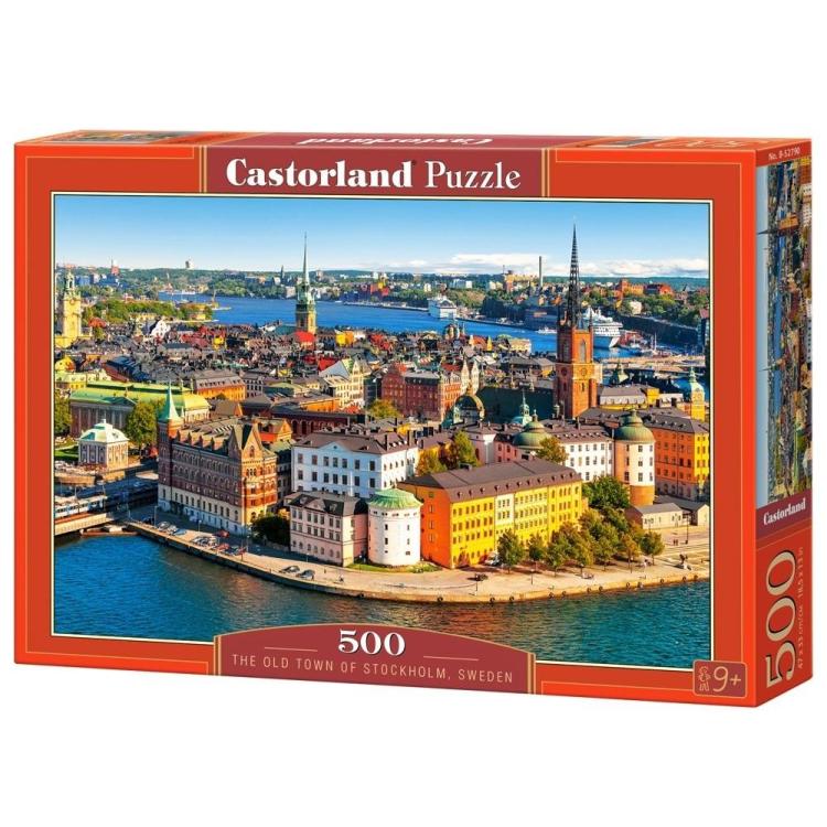Puzzle 500 Sztokholm stare miasto, Szwecja CASTOR