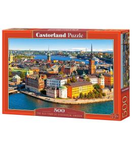 Puzzle 500 Sztokholm stare miasto, Szwecja CASTOR