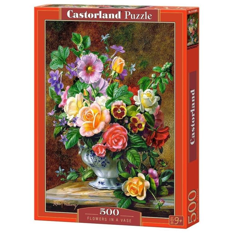 Puzzle 500 Kwiaty w wazonie CASTOR