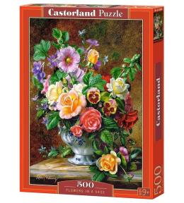 Puzzle 500 Kwiaty w wazonie CASTOR