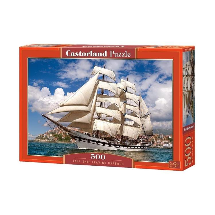 Puzzle 500 Tall Ship Leaving Harbour CASTOR