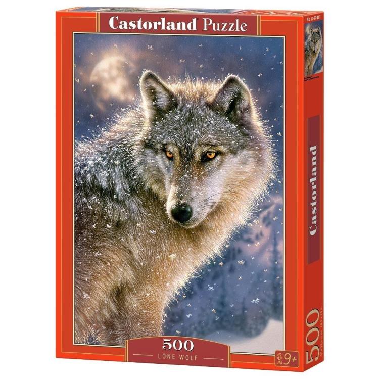 Puzzle 500 Samotny wilk CASTOR
