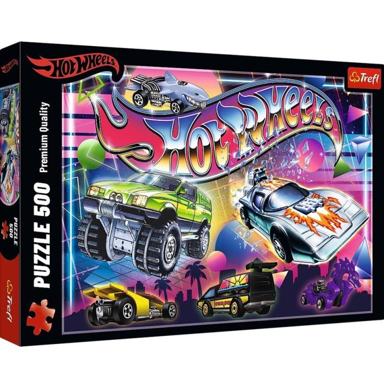 Puzzle 500 Hot Wheels: Lata 80-te TREFL
