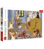 Puzzle 500 Pokój van Gogha Psia Rewolucja TREFL