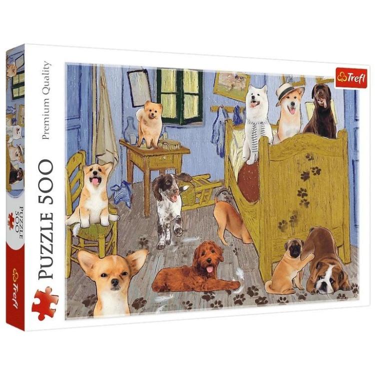 Puzzle 500 Pokój van Gogha Psia Rewolucja TREFL