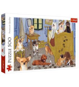 Puzzle 500 Pokój van Gogha Psia Rewolucja TREFL