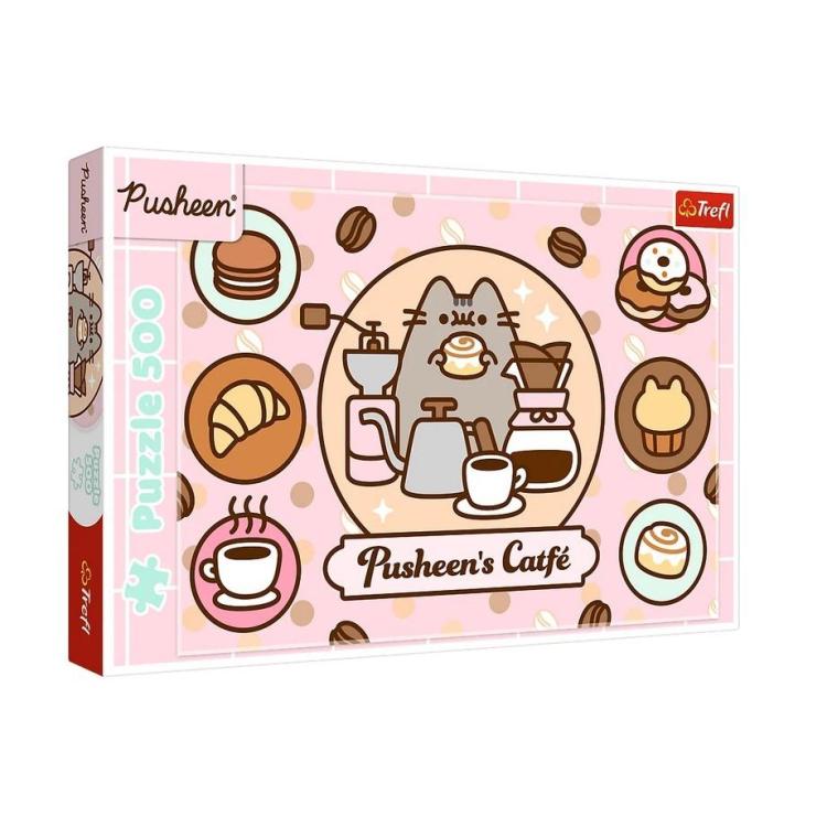 Puzzle 500 Pusheen w kawiarni TREFL