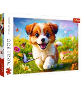 Puzzle 500 Wesoły piesek TREFL