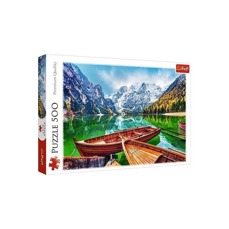 Puzzle 500 Jezioro Braies, Włochy TREFL