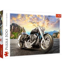 Puzzle 500 Czarny motocykl TREFL
