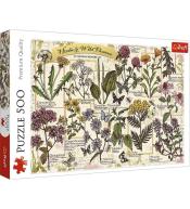Puzzle 500 Zielnik: Zioła lecznicze TREFL