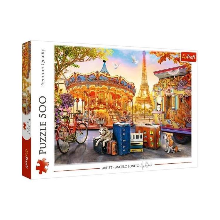 Puzzle 500 Wakacje w Paryżu TREFL