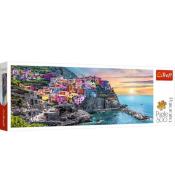 Puzzle 500 Panorama Vernazza o zachodzie słońca