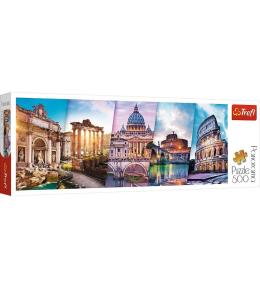Puzzle 500 Panorama - Podróż do Włoch TREFL