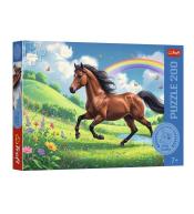 Puzzle 200 Dostojny koń Rodzina Treflików TREFL
