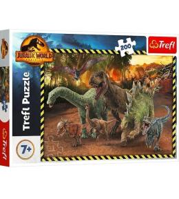 Puzzle 200 Dinozaury z Parku Jurajskiego TREFL