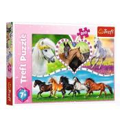 Puzzle 200 Piękne konie TREFL