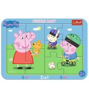 Puzzle ramkowe Baby - Wesoła świnka Peppa TREFL