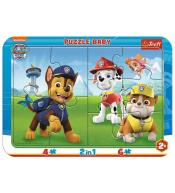 Puzzle ramkowe Baby - Wesoły Psi Patrol TREFL