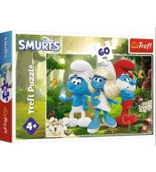 Puzzle 60 Zaczarowany Las The Smurfs TREFL