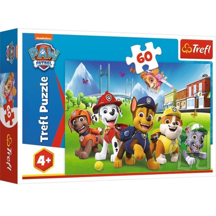 Puzzle 60 Psi Patrol na polanie TREFL