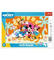Puzzle ramkowe 15 Ciekawski Miki TREFL
