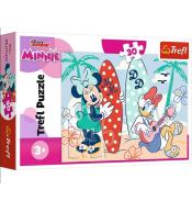 Puzzle 30 Kolorowa Minnie TREFL