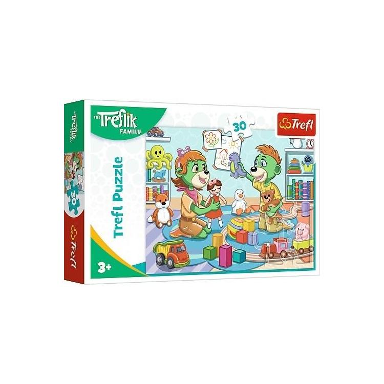 Puzzle 30 Radosna Rodzina Treflików TREFL