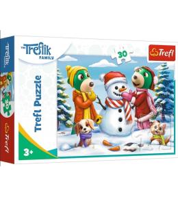 Puzzle 30 Zimowe zabawy Treflików TREFL