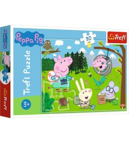 Puzzle 30 Świnka Peppa Leśna wyprawa TREFL