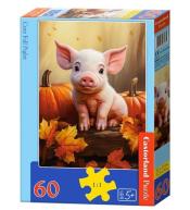 Puzzle 60 Cute Fall Piglet CASTOR