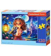 Puzzle 120 Princess with Owl CASTOR