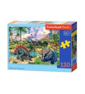 Puzzle 120 Dinosaur Volcanos CASTOR