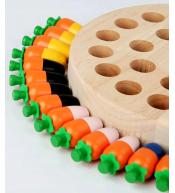 Gra Marchewki – drewniane memory Norimpex