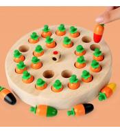 Gra Marchewki – drewniane memory Norimpex