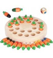 Gra Marchewki – drewniane memory Norimpex