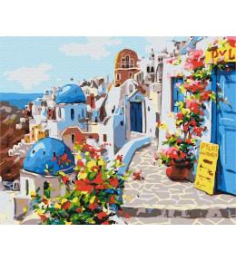 Malowanie po numerach 40x50cm Magiczne Santorini