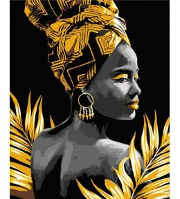 Malowanie po numerach 40x50cm - Złota muza