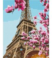 Malowanie po numerach 40x50cm - Wieża Eiffla