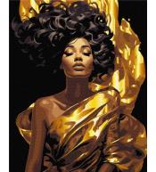 Malowanie po numerach 40x50cm - Królowa w złocie