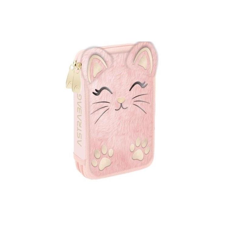 Piórnik potrójny z wyp Astrabag Fluffy Kitty ASTRA