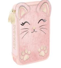 Piórnik potrójny z wyp Astrabag Fluffy Kitty ASTRA