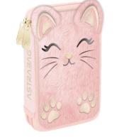 Piórnik potrójny z wyp Astrabag Fluffy Kitty ASTRA