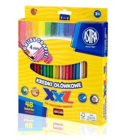 Kredki ołówkowe hexagonalne 48 kolorów ASTRA