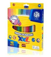 Kredki ołówkowe hexagonalne 48 kolorów ASTRA