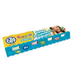 Farby do malowania palcami 4x50ml ASTRA